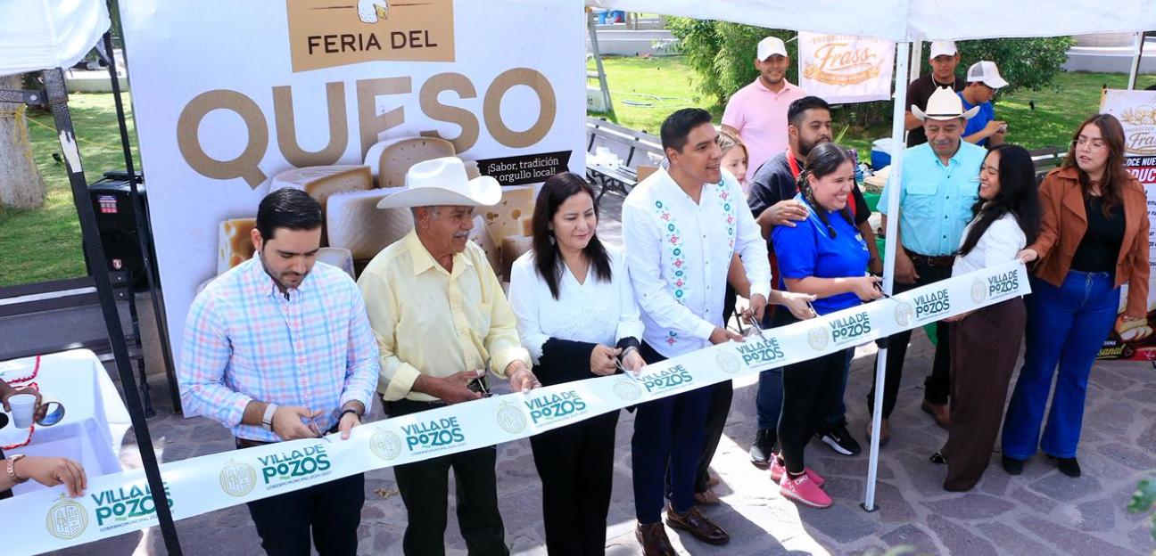 CON CALIDAD Y SABOR, VILLA DE POZOS CELEBRA SU PRIMERA FERIA DEL QUESO