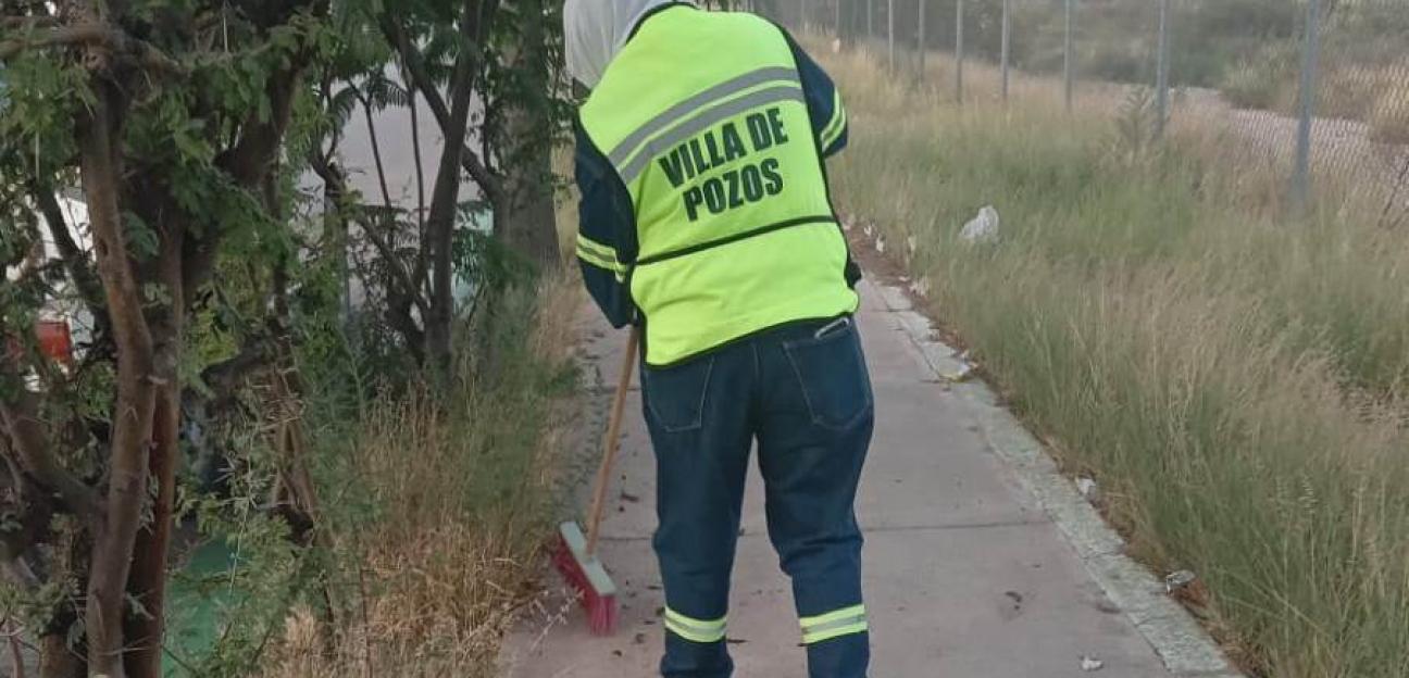VILLA DE POZOS CONSERVA SUS CALLES Y ESPACIOS DEPORTIVOS