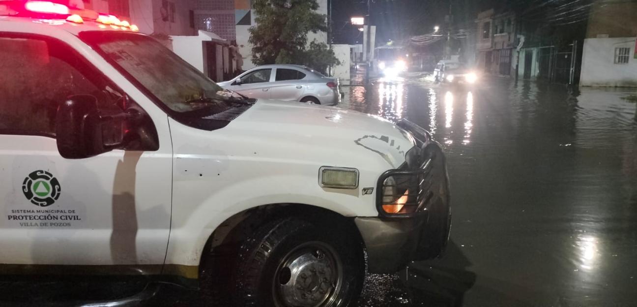 VILLA DE POZOS REFUERZA OPERATIVO TLÁLOC ANTE LLUVIAS Y MANTIENE VIGILANCIA PERMANENTE