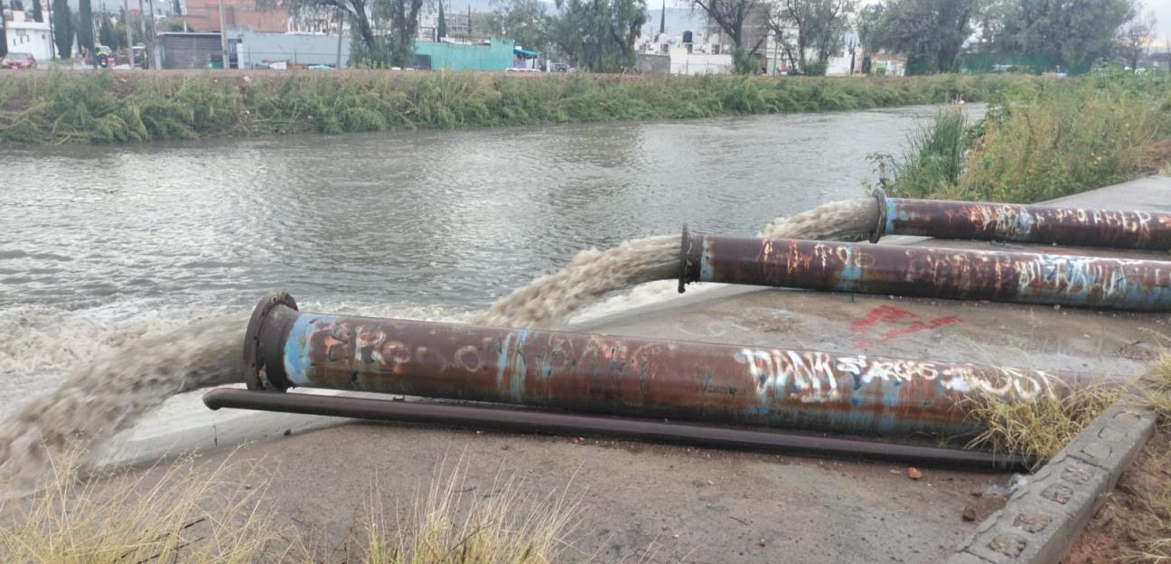 VILLA DE POZOS MANTIENE OPERATIVO PERMANENTE ANTE INTENSAS LLUVIAS