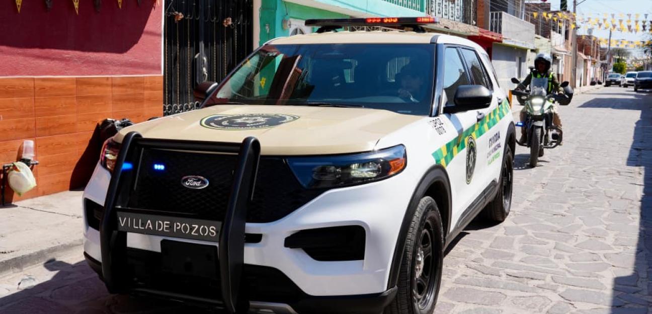 VILLA DE POZOS REFUERZA VIGILANCIA Y PROXIMIDAD SOCIAL EN ZONAS ESTRATÉGICAS