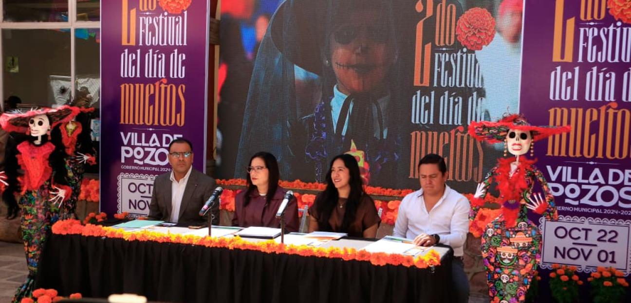 VILLA DE POZOS MANTENDRÁ VIVAS SUS TRADICIONES CON EL SEGUNDO FESTIVAL DE DÍA DE MUERTOS