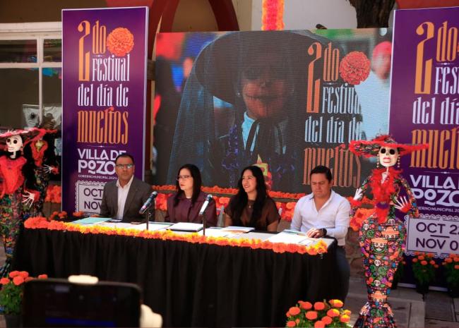 VILLA DE POZOS MANTENDRÁ VIVAS SUS TRADICIONES CON EL SEGUNDO FESTIVAL DE DÍA DE MUERTOS